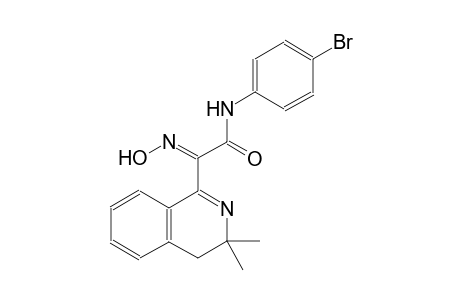 (2E)-N-(4-bromophenyl)-2-(3,3-dimethyl-3,4-dihydro-1-isoquinolinyl)-2-(hydroxyimino)ethanamide