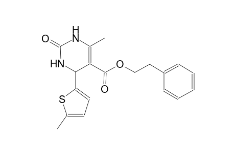 2-phenylethyl 6-methyl-4-(5-methyl-2-thienyl)-2-oxo-1,2,3,4-tetrahydro-5-pyrimidinecarboxylate