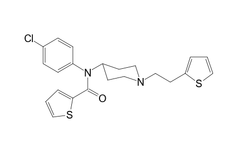 N-4-Chlorophenyl-N-(1-[2-(thiophen-2-yl)ethyl]piperidin-4-yl)thiophene-2-carboxamide