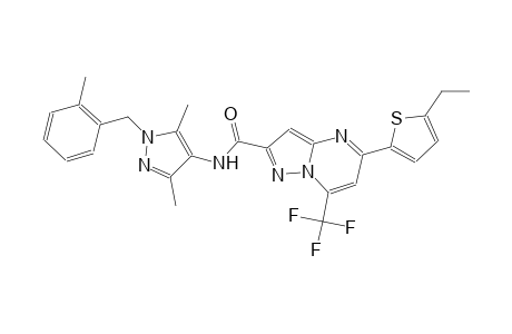 N-[3,5-dimethyl-1-(2-methylbenzyl)-1H-pyrazol-4-yl]-5-(5-ethyl-2-thienyl)-7-(trifluoromethyl)pyrazolo[1,5-a]pyrimidine-2-carboxamide