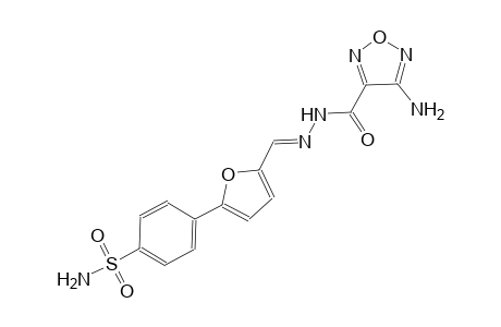 4-[5-((E)-{[(4-amino-1,2,5-oxadiazol-3-yl)carbonyl]hydrazono}methyl)-2-furyl]benzenesulfonamide
