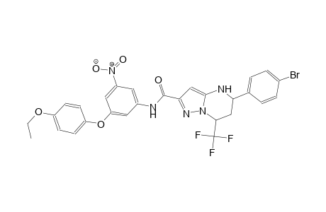 5-(4-bromophenyl)-N-[3-(4-ethoxyphenoxy)-5-nitrophenyl]-7-(trifluoromethyl)-4,5,6,7-tetrahydropyrazolo[1,5-a]pyrimidine-2-carboxamide