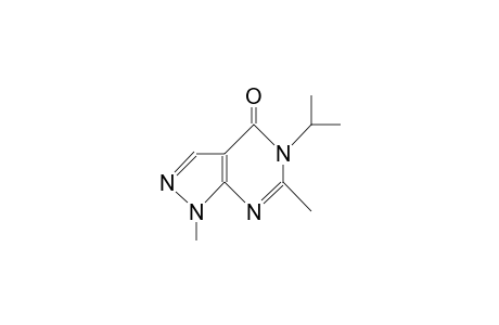 1,6-Dimethyl-5-isopropyl-pyrazolo(3,4-D)pyrimidin-4(5H)-one