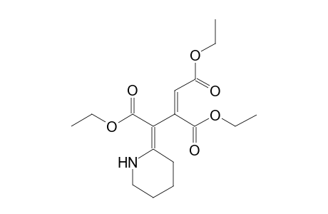 Diethyl E-3-ethoxycarbonyl-4-[(Z)-piperidin-2-ylidene)-2-pentenedioate