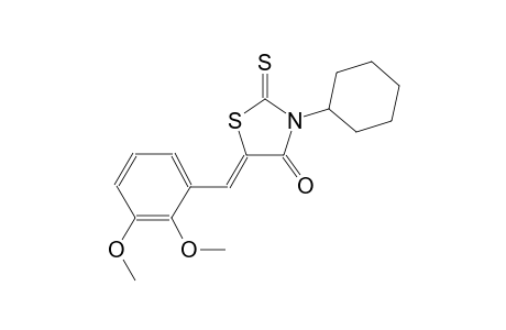 (5Z)-3-cyclohexyl-5-(2,3-dimethoxybenzylidene)-2-thioxo-1,3-thiazolidin-4-one