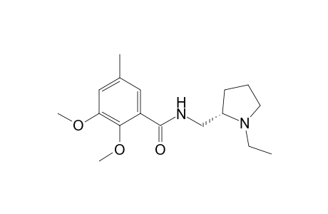 N-[[(2S)-1-ethyl-2-pyrrolidinyl]methyl]-2,3-dimethoxy-5-methylbenzamide