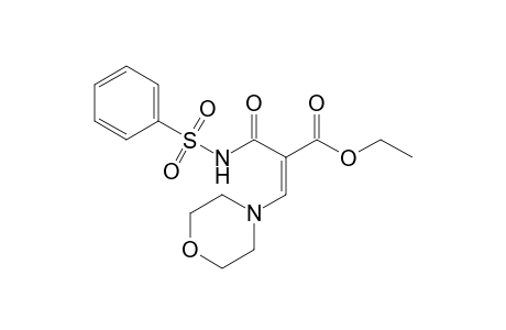 Ethyl (E)-2-{[(Phenylsulfonyl)amino]carbonyl}-3-morpholinoprop-2-enoate