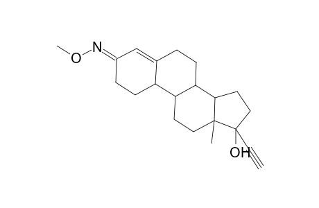 19-Norpregn-4-en-20-yn-3-one, 17-hydroxy-, O-methyloxime, (17.alpha.)-