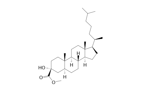 Methyl 3.alpha.-Hydroxy-5.alpha.-cholestane-3-carboxylate