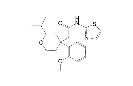 2H-pyran-4-acetamide, tetrahydro-4-(2-methoxyphenyl)-2-(1-methylethyl)-N-(2-thiazolyl)-