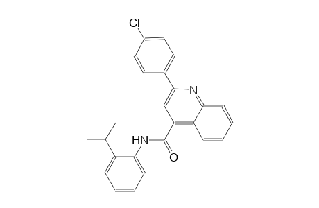 4-quinolinecarboxamide, 2-(4-chlorophenyl)-N-[2-(1-methylethyl)phenyl]-