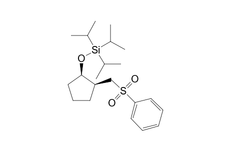cis-2-(Phenylsulfonyl)methyl]-1-(triisopropylsilyloxy)cyclopentane