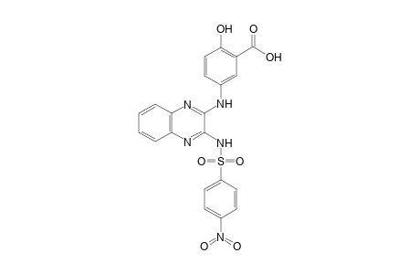 Benzoic acid, 2-hydroxy-5-[[3-[[(4-nitrophenyl)sulfonyl]amino]-2-quinoxalinyl]amino]-