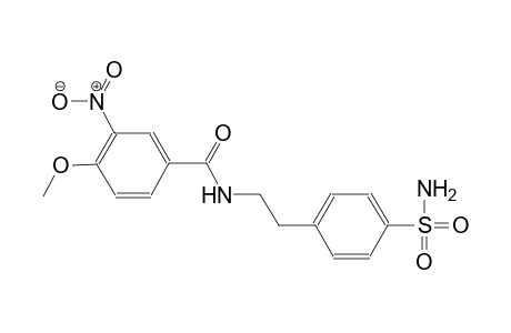 N-{2-[4-(aminosulfonyl)phenyl]ethyl}-4-methoxy-3-nitrobenzamide