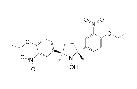 1-Pyrrolidinyloxy, 2,5-bis(4-ethoxy-3-nitrophenyl)-2,5-dimethyl-, trans-
