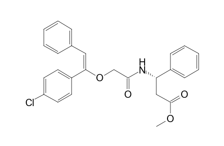 N-4'-chloro-(E)-stilbenyloxymethylcarbonyl-b-phenyl-b-alanine methyl ester