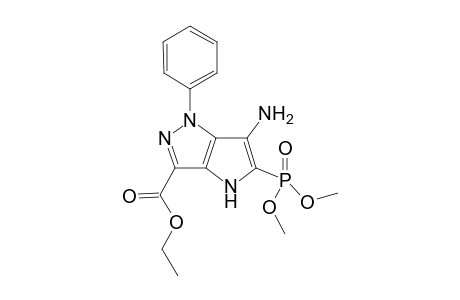 Ethyl 6-amino-5-(dimethoxyphosphoryl)-1-phenyl-1,4-dihydropyrrolo[3,2-c]pyrazole-3-carboxylate