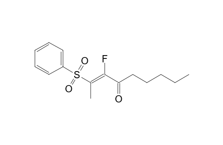 (Z)-2-(benzenesulfonyl)-3-fluoro-2-nonen-4-one
