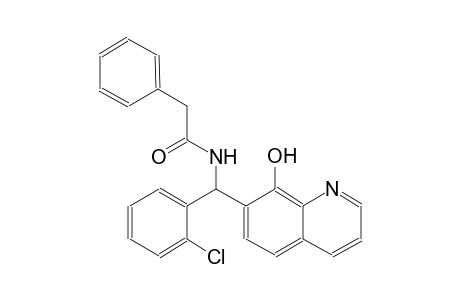 benzeneacetamide, N-[(2-chlorophenyl)(8-hydroxy-7-quinolinyl)methyl]-