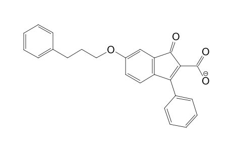 3-phenyl-6-(3-phenylpropyloxy)-1-oxo-1H-indene-2-carboxylate