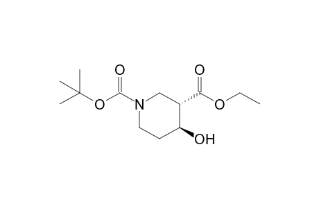 (+-)-Ethyl trans-1-(tert-Butoxycarbonyl)-4-hydroxypiperidine-3-carboxylate
