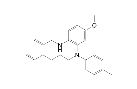 2-Allylamino-5-methoxy-4-methyl-N-(hex-5-enyl)diphenylamine