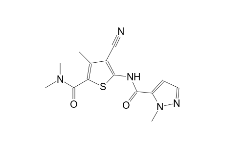 N-{3-cyano-5-[(dimethylamino)carbonyl]-4-methyl-2-thienyl}-1-methyl-1H-pyrazole-5-carboxamide