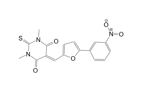 1,3-dimethyl-5-{[5-(3-nitrophenyl)-2-furyl]methylene}-2-thioxodihydro-4,6(1H,5H)-pyrimidinedione