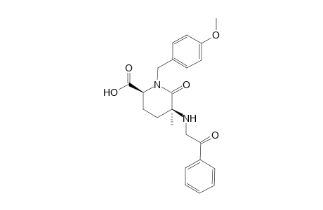 (2S*,5S*)-1-(4-Methoxybenzyl)-5-methyl-6-oxo-5-(phenacylamino)piperidine-2-carboxylic acid