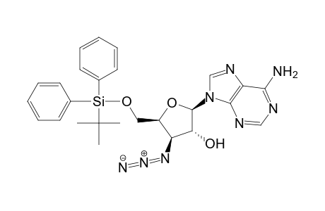 9-[3-Azido-3-deoxy-5-O-(tert-butyldiphenylsilyl)-.beta.-D-xylofuranosyl]adenine