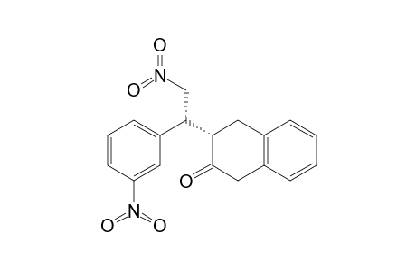 2(1H)-Naphthalenone, 3,4-dihydro-3-[2-nitro-1-(3-nitrophenyl)ethyl]-, [S-(R*,S*)]-
