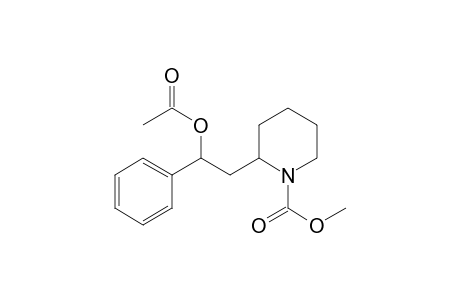 Methyl 2-(2-Acetoxy-2-phenylethyl)piperidine-1-carboxylate