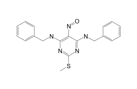 N(4),N(6)-DIBENZYL-2-METHYLTHIO-5-NITROSO-PYRIMIDINE-4,6-DIAMINE