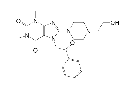 8-[4-(2-hydroxyethyl)-1-piperazinyl]-1,3-dimethyl-7-(2-oxo-2-phenylethyl)-3,7-dihydro-1H-purine-2,6-dione