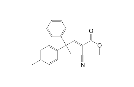 2-Pentenoic acid, 2-cyano-4-(4-methylphenyl)-4-phenyl-, methyl ester, (E)-