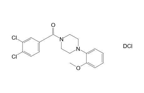1-(3,4-dichlorobenzoyl)-4-(o-methoxyphenyl)piperazine hydrochloride