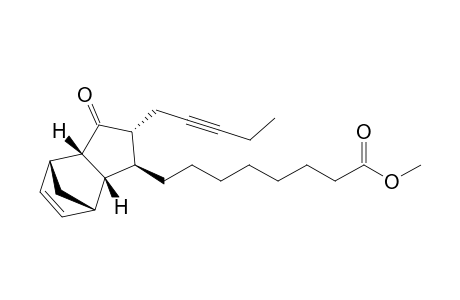 (1R,2S,4R,5S,6S,7S)-5-(7-Carbomethoxyheptyl)-3-oxo-4-(2-pentynyl)tricyclo[5.2.1.0(2,6)]dec-8-ene