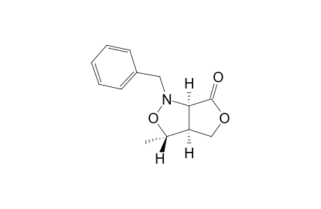 (3S,3aS,6aR)-Tetrahydro-3-methyl-1-(phenylmethyl)-1H,6H-furo[3,4-c]isoxazol-6-one