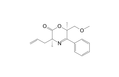 (3S,6R)-3-Allyl-6-(methoxymethyl)-3,6-dimethyl-5-phenyl-3H-1,4-oxazin-2(6H)-one