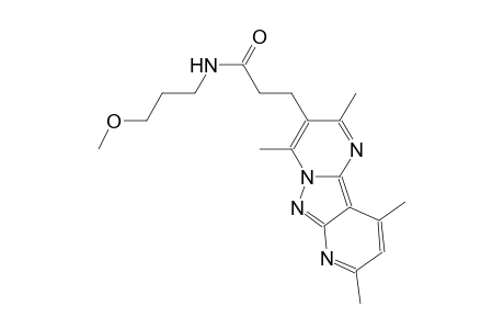 pyrido[2',3':3,4]pyrazolo[1,5-a]pyrimidine-3-propanamide, N-(3-methoxypropyl)-2,4,8,10-tetramethyl-