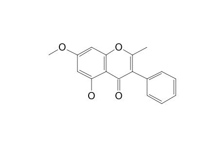 5-Hydroxy-7-methoxy-2-methyl-3-phenyl-4-chromenone