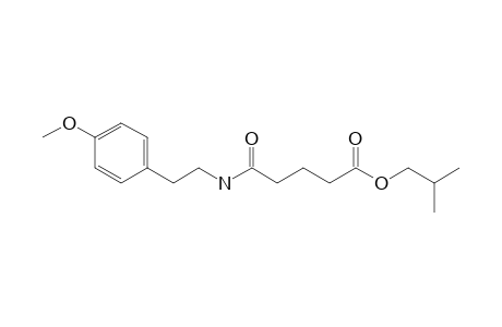 Glutaric acid, monoamide, N-(2-(4-methoxyphenyl)ethyl)-, isobutyl ester