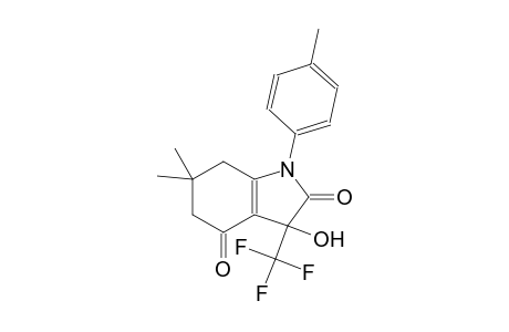3-hydroxy-6,6-dimethyl-1-(4-methylphenyl)-3-(trifluoromethyl)-3,5,6,7-tetrahydro-1H-indole-2,4-dione