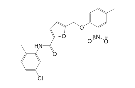 N-(5-chloro-2-methylphenyl)-5-[(4-methyl-2-nitrophenoxy)methyl]-2-furamide