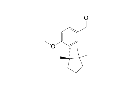 Benzaldehyde, 4-methoxy-3-(1,2,2-trimethylcyclopentyl)-, (S)-