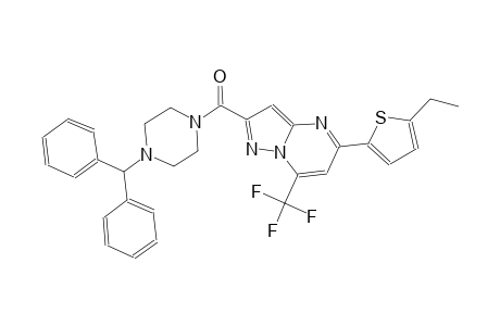 2-[(4-benzhydryl-1-piperazinyl)carbonyl]-5-(5-ethyl-2-thienyl)-7-(trifluoromethyl)pyrazolo[1,5-a]pyrimidine
