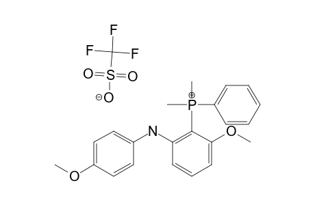 P,P-DIMETHYL-P-[6-METHOXY-2-(4-METHOXYPHENYLAMINO)-PHENYL]-P-PHENYL-PHOSPHONIUM-TRIFLATE