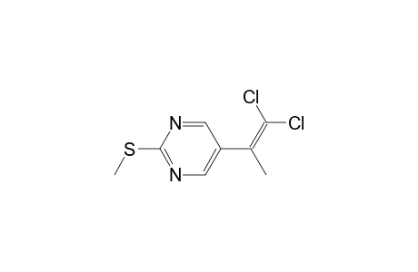 Pyrimidine, 5-(2,2-dichloro-1-methylethenyl)-2-(methylthio)-