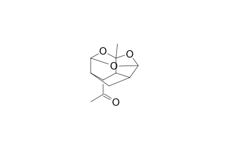 4-Methyl-8-exo-acetyl-3,5,11-trioxatetracyclo[5.2.1.1(2,6).0(4,9)]undecane