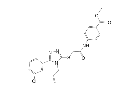 methyl 4-[({[4-allyl-5-(3-chlorophenyl)-4H-1,2,4-triazol-3-yl]sulfanyl}acetyl)amino]benzoate